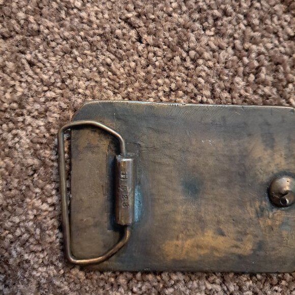 Vintage Cowboys Make Good Lovers Pewter Belt Buckle, Rodeo, Western - Picture 3 of 5